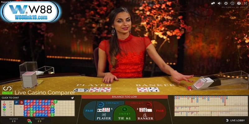 Baccarat Trực Tuyến W88 - Tận Hưởng Niềm Vui Cá Cược 8 Baccarat trực tuyến W88 đang được quan tâm mạnh mẽ nhờ luật đơn giản