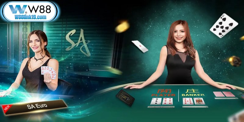 SA Gaming W88 - Sảnh đỉnh Cao Và Đáng Tin Cậy Hàng Đầu 7 Hội viên dễ dàng tham gia các ván bài trực diện cùng dealer W88